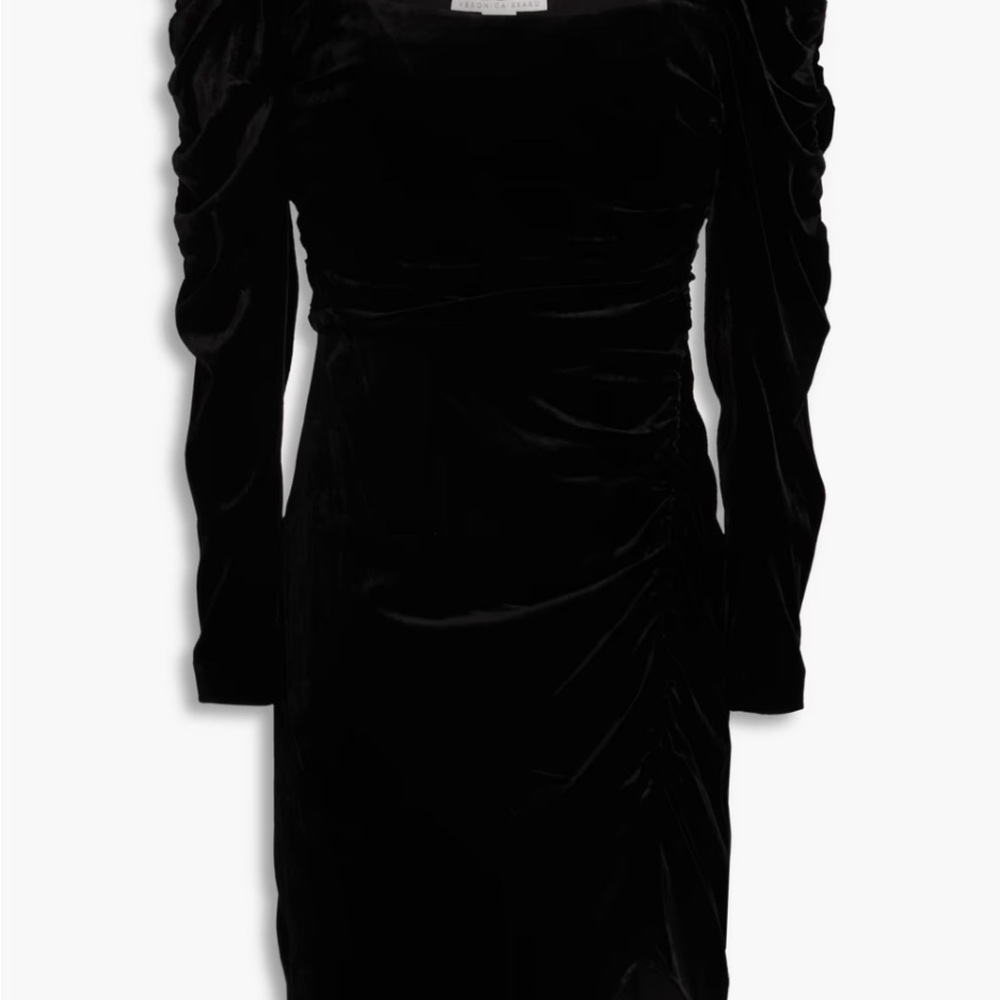 Veronica Beard Black Velvet Mini Dress